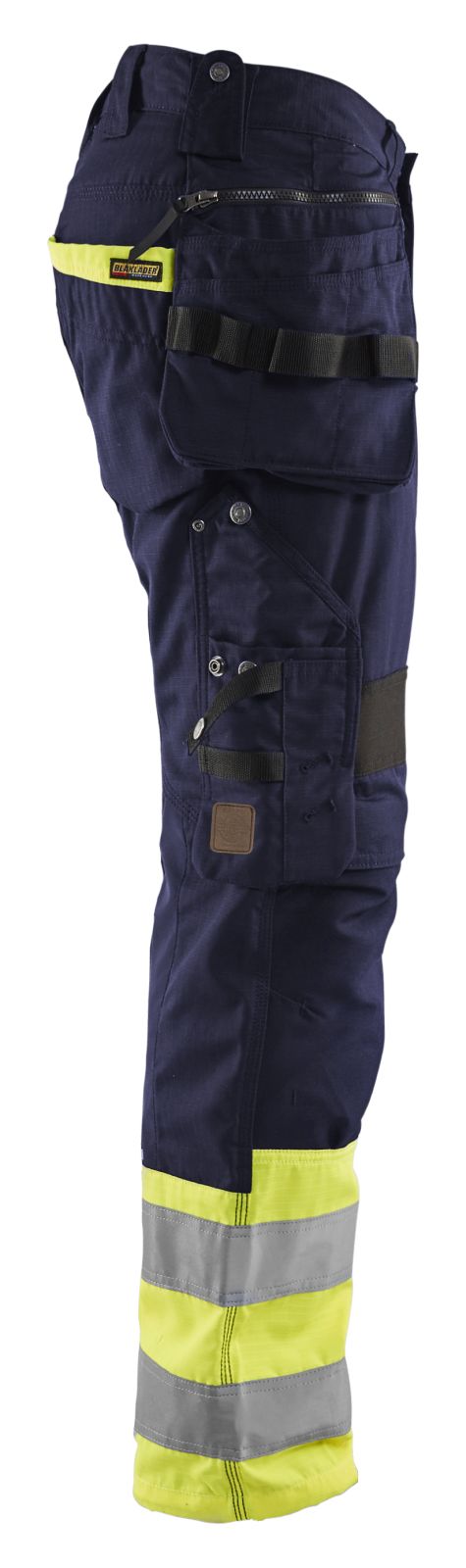 Blaklader Broeken 19941330 HiVis marineblauw-fluo geel(8933)