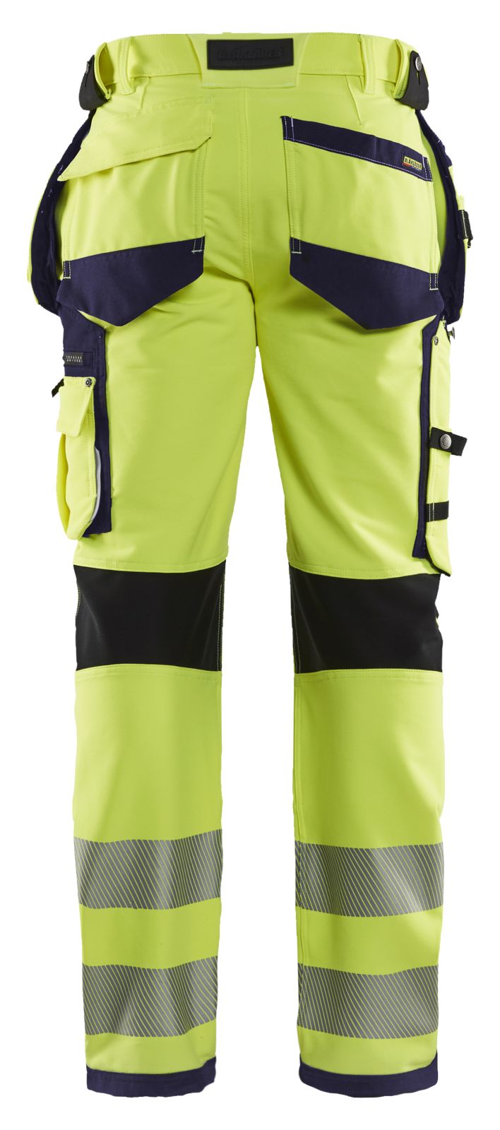 Blaklader Broeken 19971642 HiVis fluo geel-marineblauw(3389)