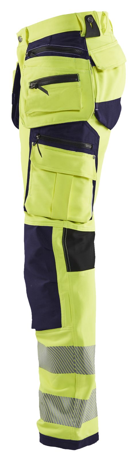 Blaklader Broeken 19971642 HiVis fluo geel-marineblauw(3389)