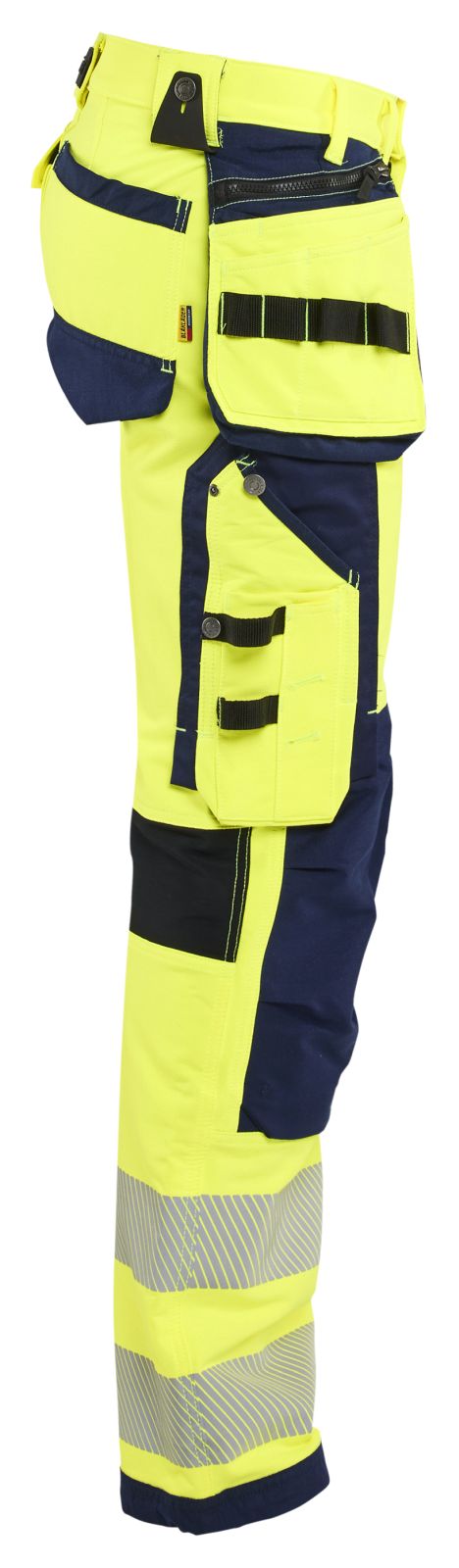Blaklader Broeken 19971642 HiVis fluo geel-marineblauw(3389)