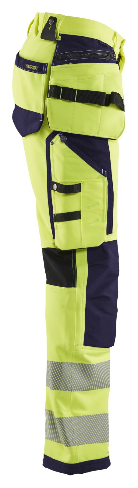 Blaklader Broeken 19971642 HiVis fluo geel-marineblauw(3389)