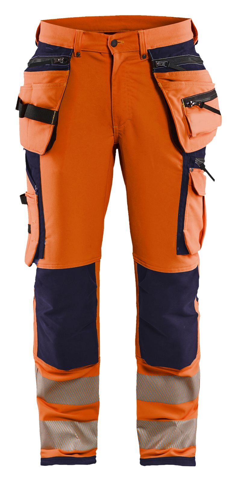 Blaklader Werkbroeken 19971642 fluo oranje-marineblauw(5389)