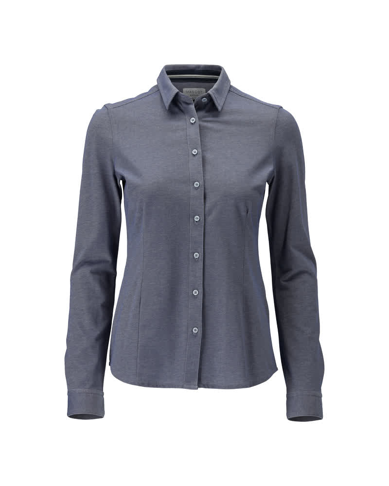 Mascot Frontline Overhemd 20014-741 stretch blauw-gemêleerd(41)