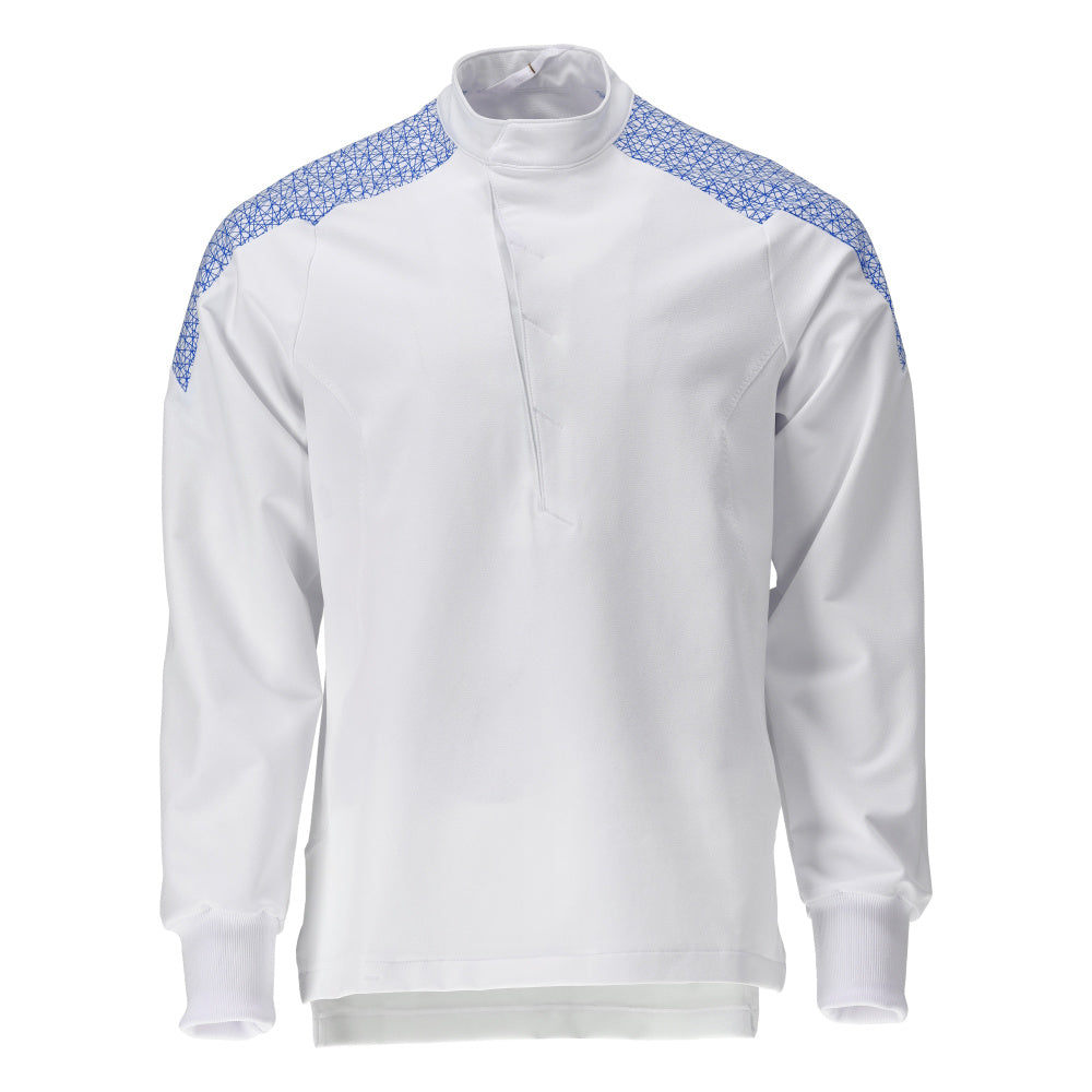 Mascot Food & care Tuniek 20052-511 stretch wit-helder blauw(0691)