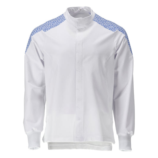 Mascot Food & care Jas 20054-511 stretch wit-helder blauw(0691)