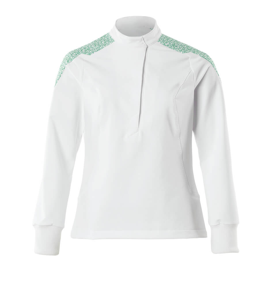 Mascot Food & care Tuniek 20062-511 stretch dames wit-helder groen(06333)