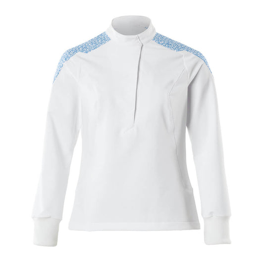 Mascot Food & care Tuniek 20062-511 stretch dames wit-helder blauw(0691)