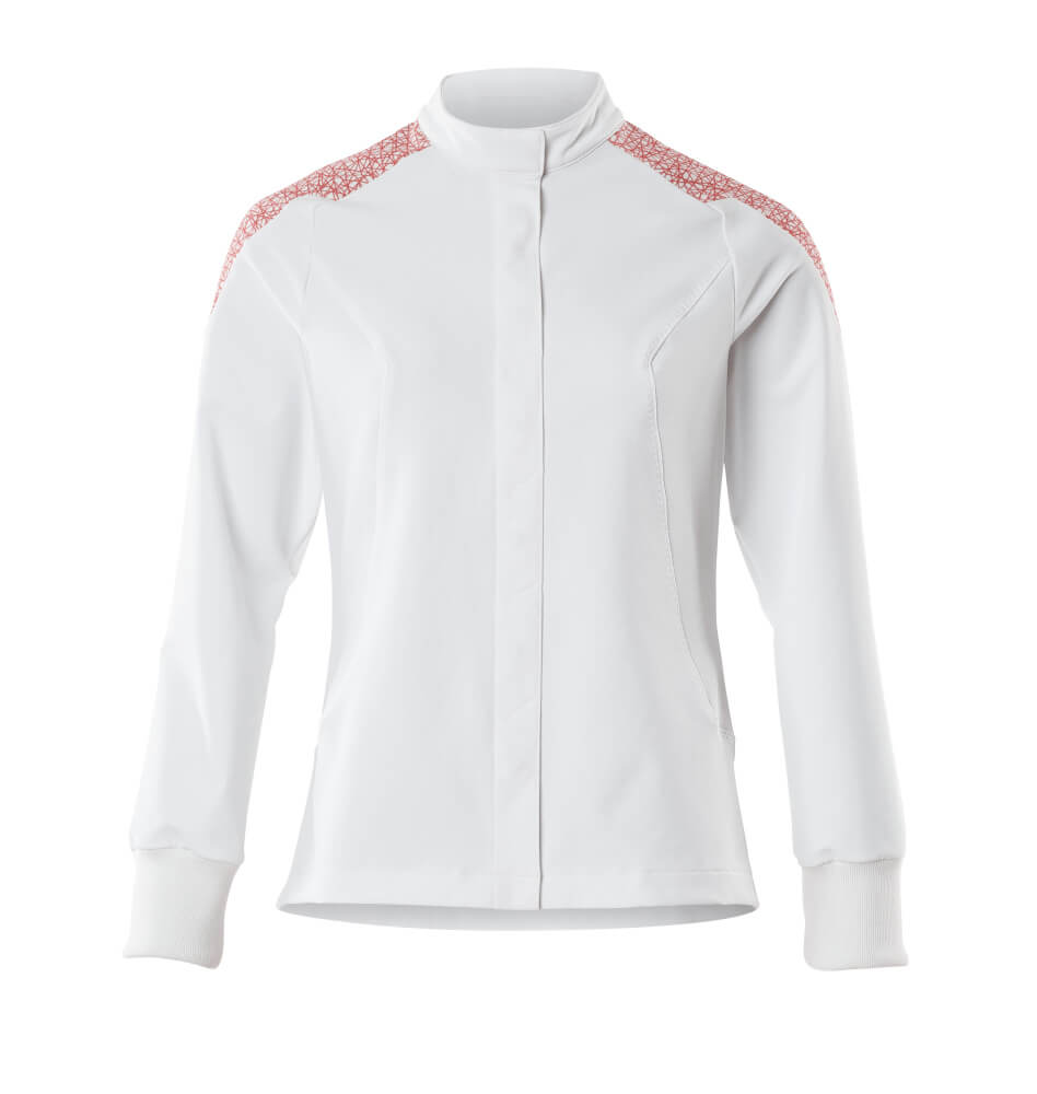Mascot Food & care Jas 20064-511 stretch dames wit-signaalrood(06202)