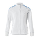 Mascot Food & care Jas 20064-511 stretch dames wit-helder blauw(0691)