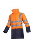 Sioen Jassen Stormflash  fluo oranje-marineblauw
