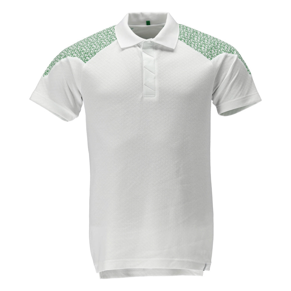 Mascot Food & care Poloshirt 20083-933 wit-helder groen(06333)
