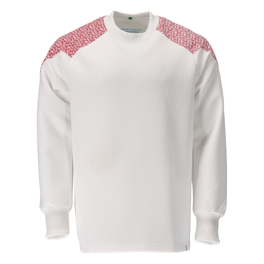 Mascot Food & care Sweatshirt 20084-932 wit-signaalrood(06202)