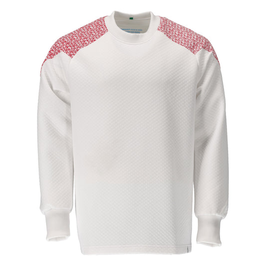 Mascot Food & care Sweatshirt 20084-932 wit-signaalrood(06202)