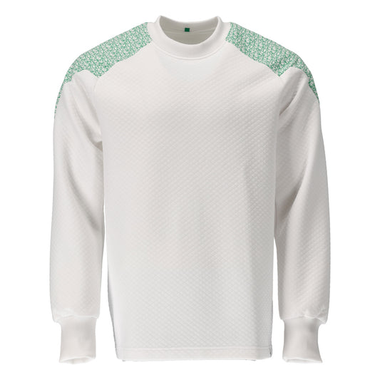 Mascot Food & care Sweatshirt 20084-932 wit-helder groen(06333)