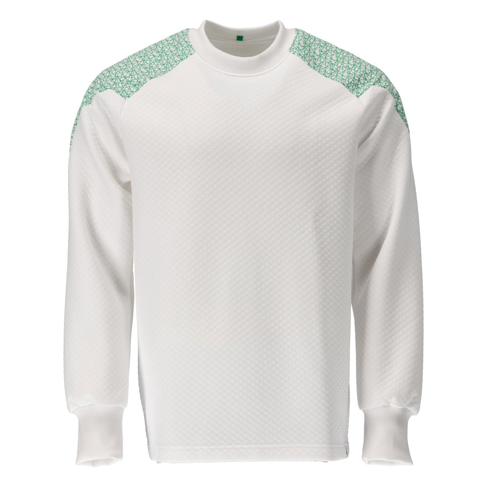 Mascot Food & care Sweatshirt 20084-932 wit-helder groen(06333)