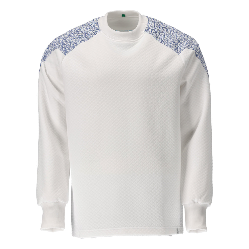 Mascot Food & care Sweatshirt 20084-932 wit-helder blauw(0691)