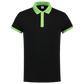 Tricorp Casual Poloshirts 201002-PBF210 zwart-limoen(blacklime)