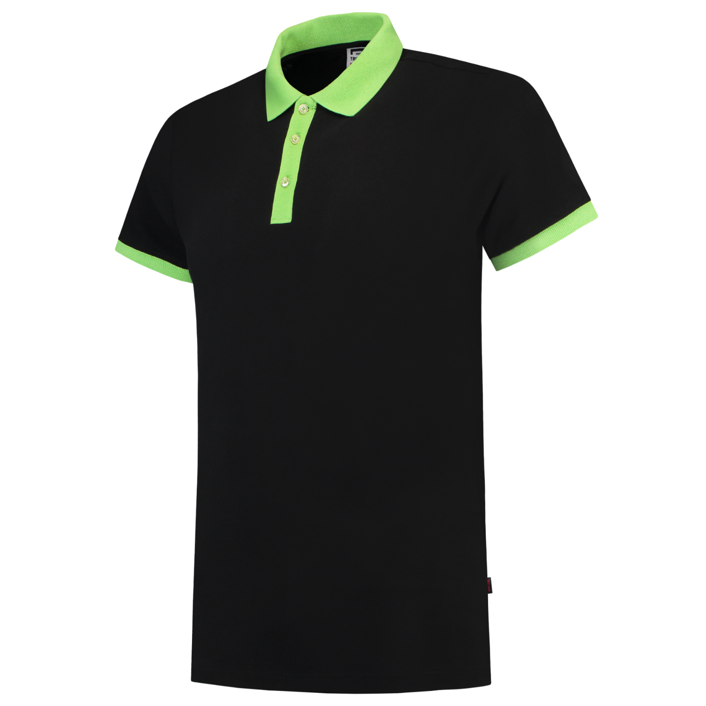 Tricorp Casual Poloshirts 201002-PBF210 zwart-limoen(blacklime)