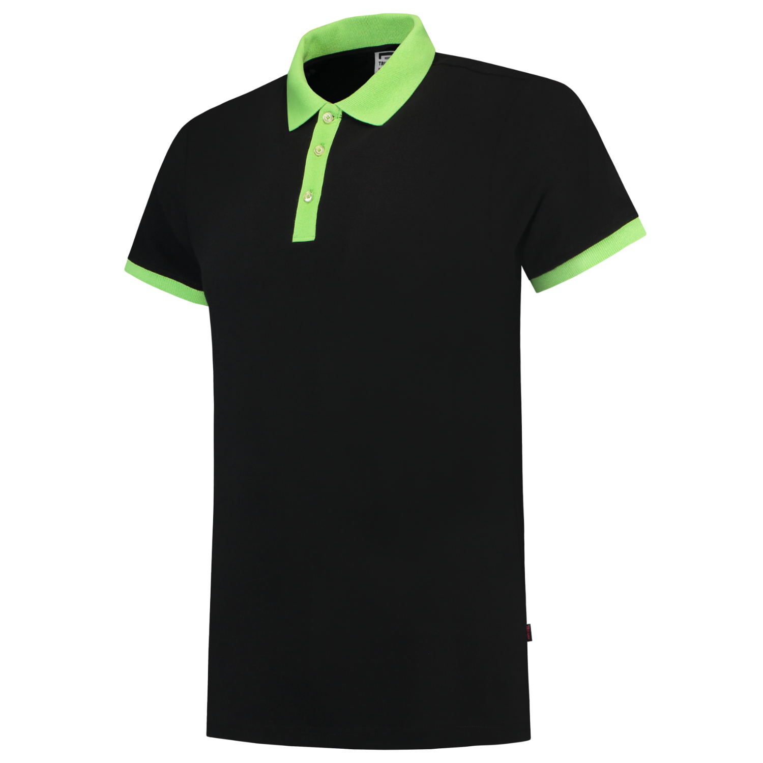 Tricorp Casual Poloshirts 201002-PBF210 zwart-limoen(blacklime)