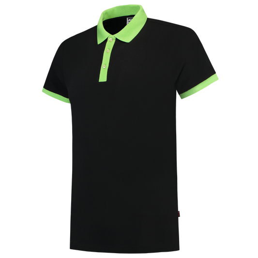 Tricorp Casual Poloshirts 201002-PBF210 zwart-limoen(blacklime)