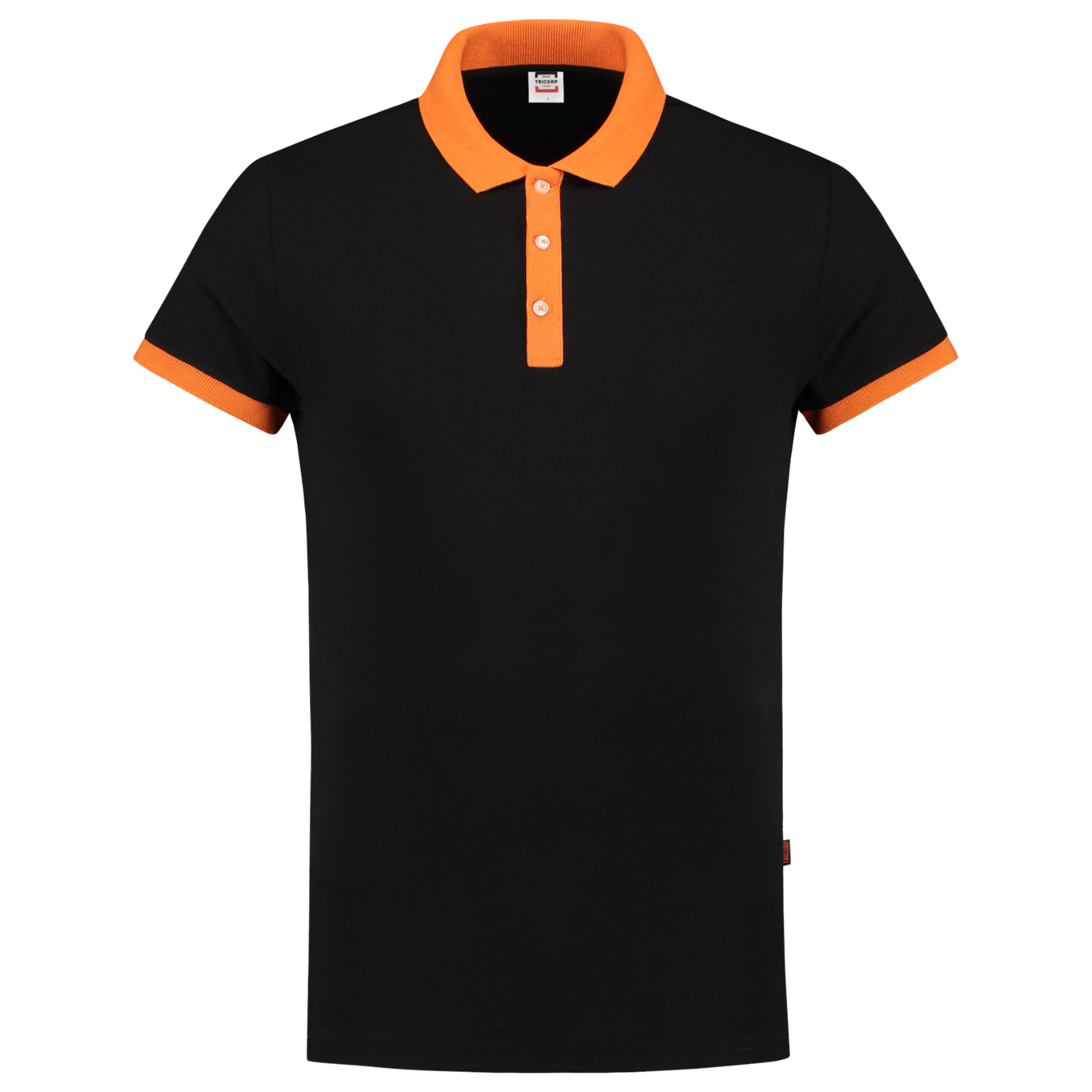 Tricorp Casual Poloshirts 201002-PBF210 zwart-oranje(blackorange)