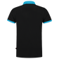 Tricorp Casual Poloshirts 201002-PBF210 zwart-turkoois(blackturquoise)