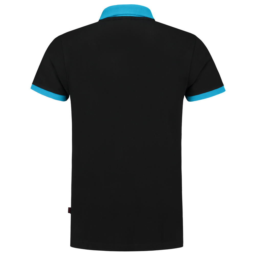Tricorp Casual Poloshirts 201002-PBF210 zwart-turkoois(blackturquoise)