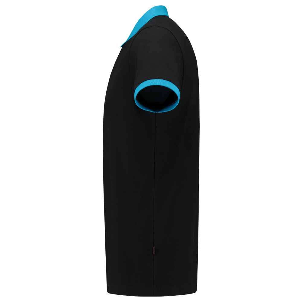 Tricorp Casual Poloshirts 201002-PBF210 zwart-turkoois(blackturquoise)