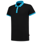 Tricorp Casual Poloshirts 201002-PBF210 zwart-turkoois(blackturquoise)
