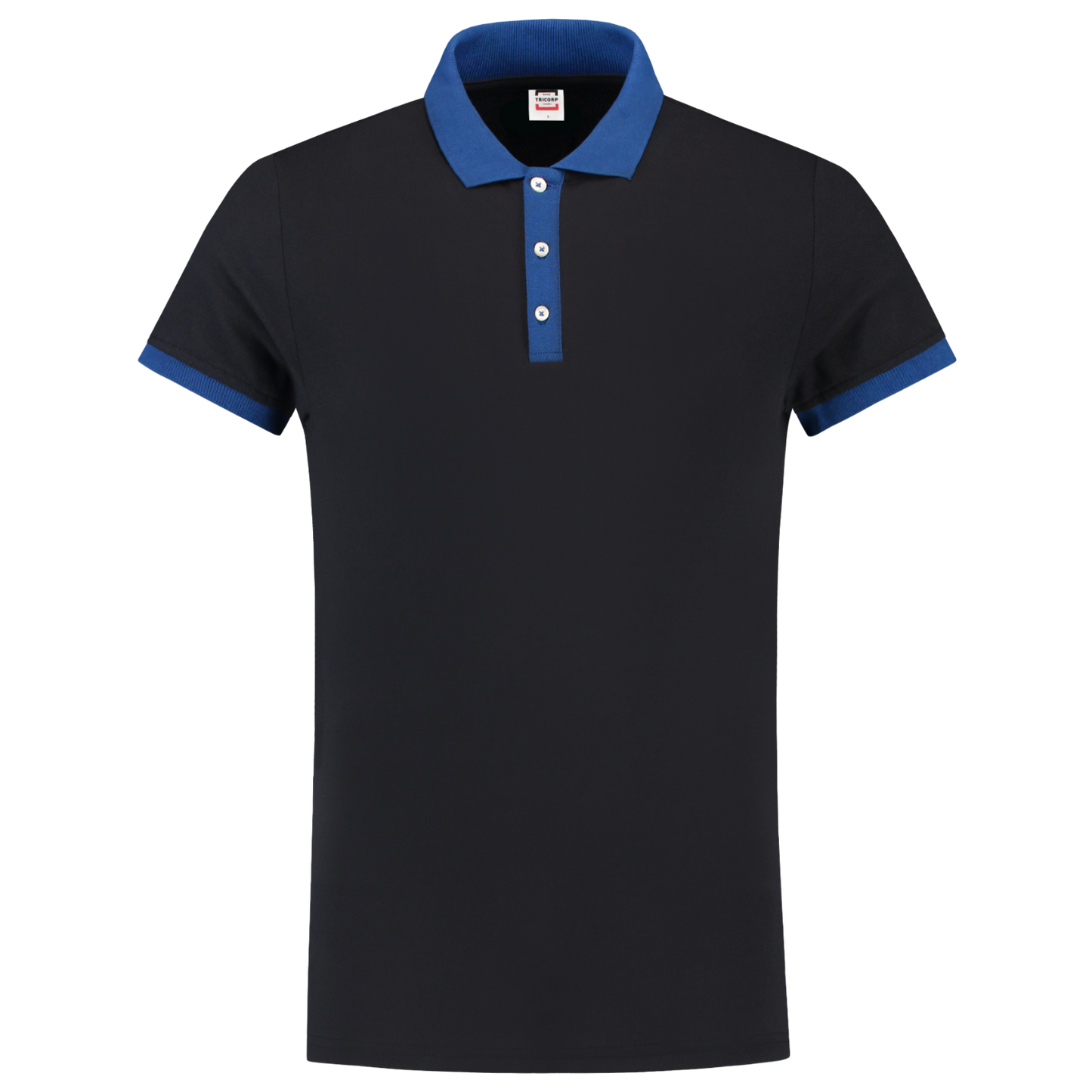 Tricorp Casual Poloshirts 201002-PBF210 marineblauw-koningsblauw(navyroyalblue)