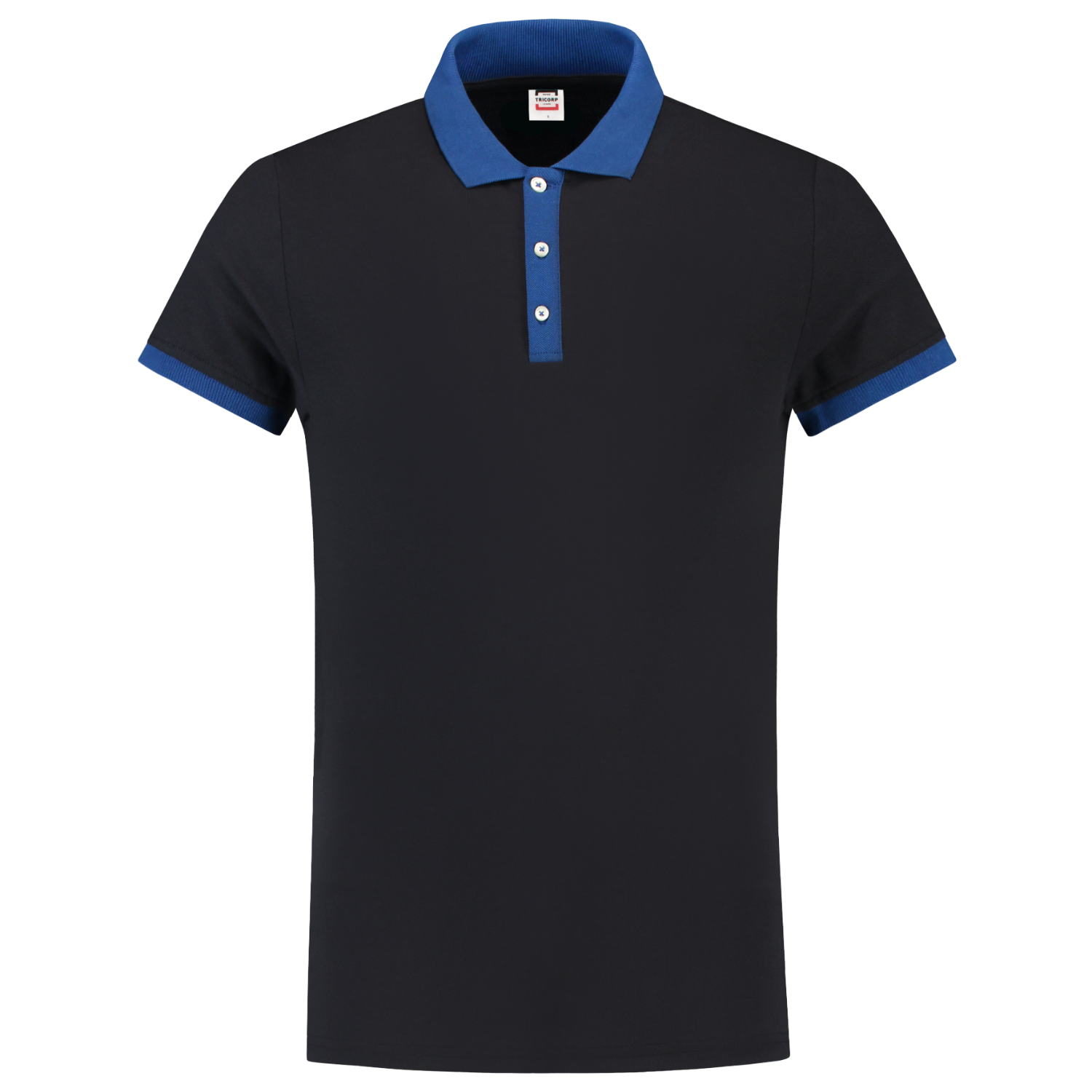 Tricorp Casual Poloshirts 201002-PBF210 marineblauw-koningsblauw(navyroyalblue)