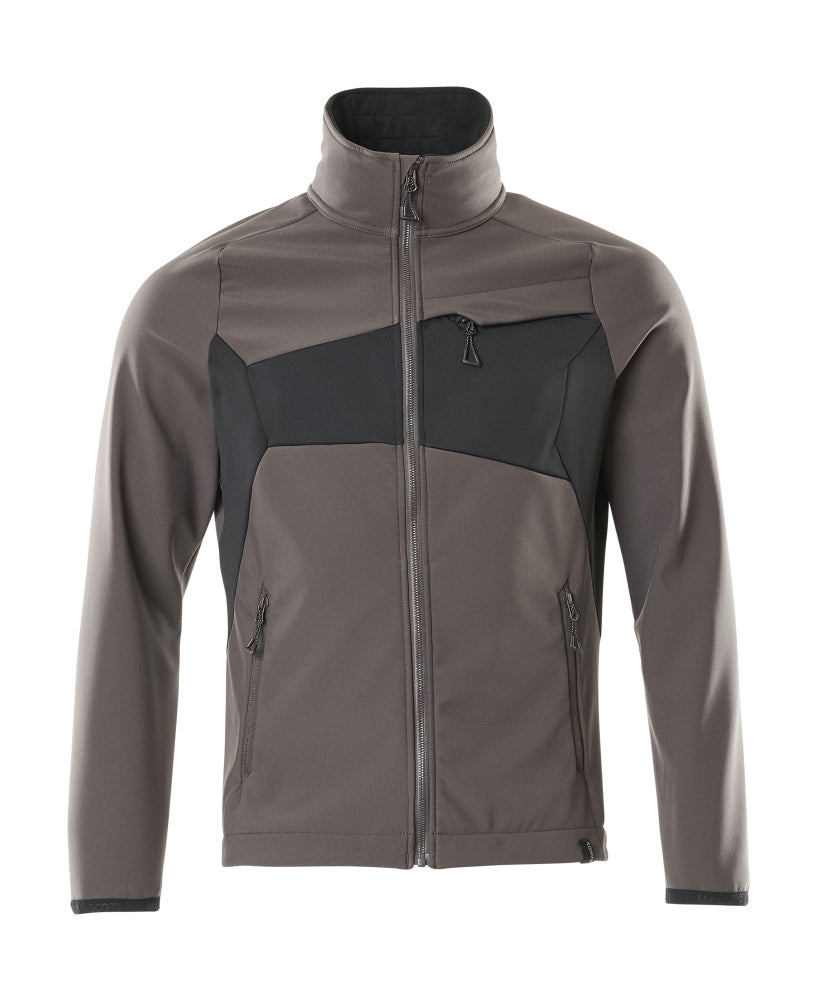Mascot Accelerate Softshell jas 20102-253 donker antracietgrijs-zwart(1809)