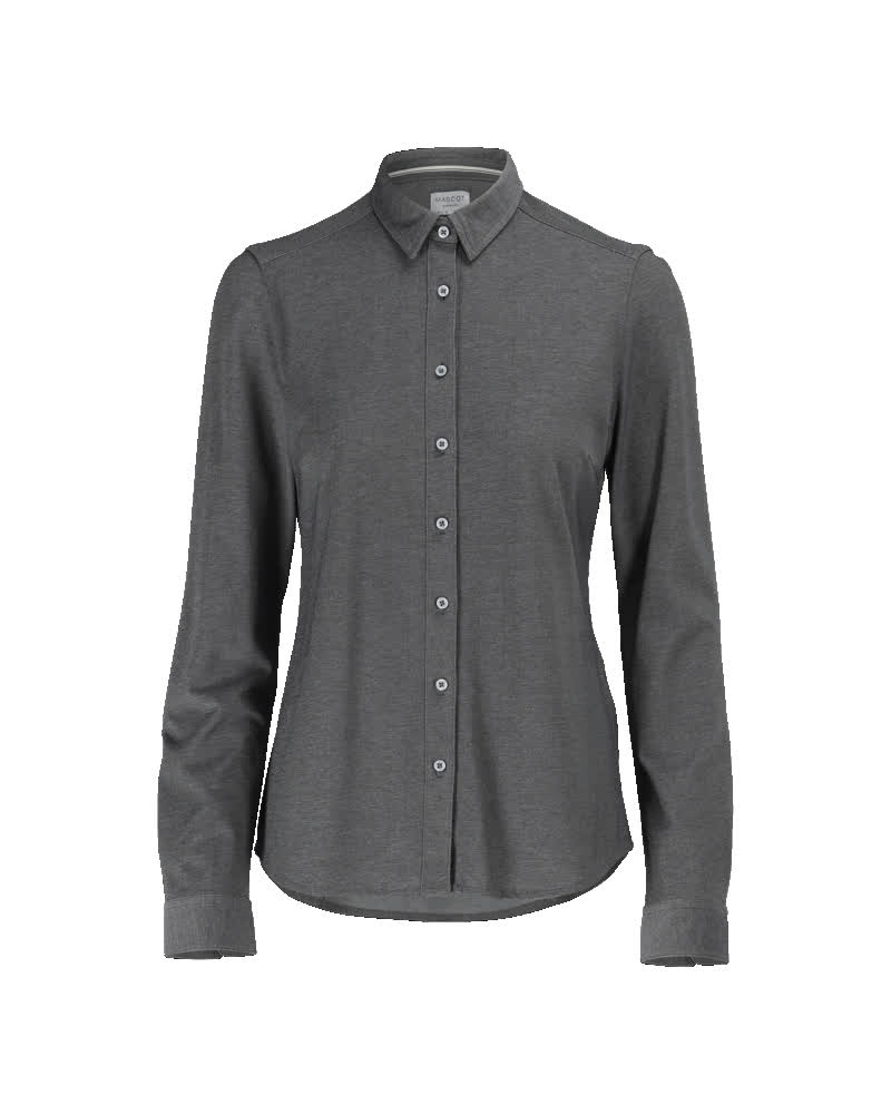 Mascot Frontline Overhemd 20114-741 stretch dames donker antracietgrijs-lichtgrijs-gemêleerd(18088)