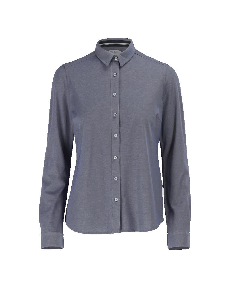 Mascot Frontline Overhemd 20114-741 stretch dames blauw-gemêleerd(41)