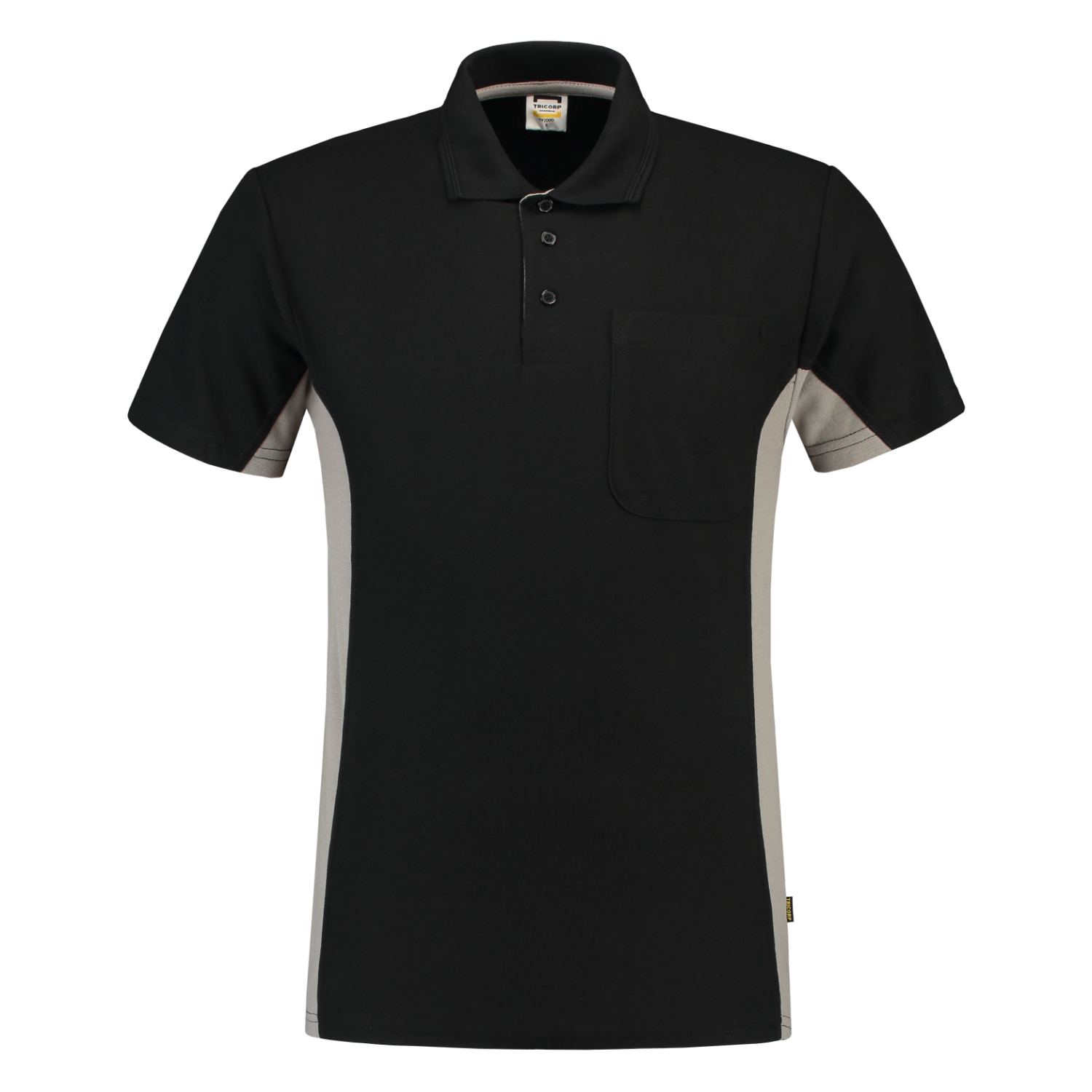 Tricorp Workwear Poloshirts 202002-TP2000 zwart-grijs(blackgrey)