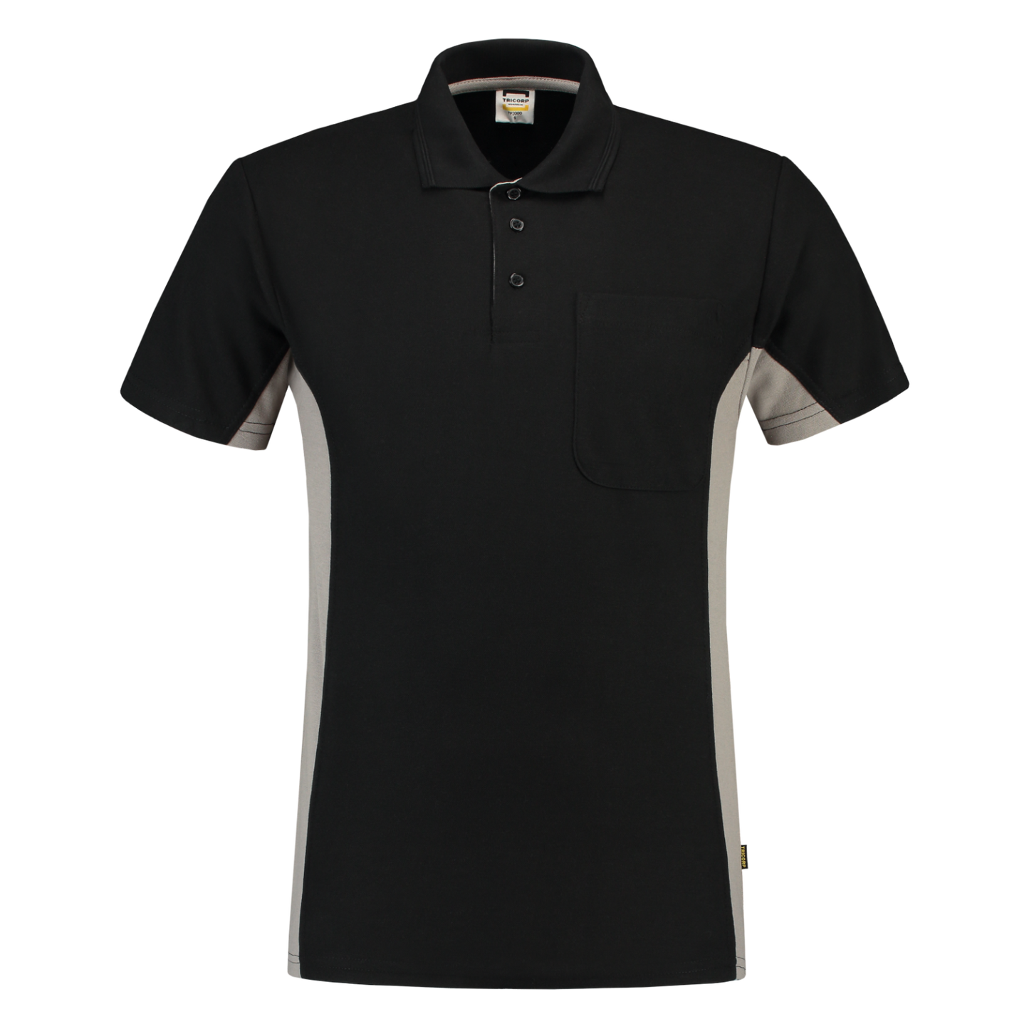 Tricorp Workwear Poloshirts 202002-TP2000 zwart-grijs(blackgrey)