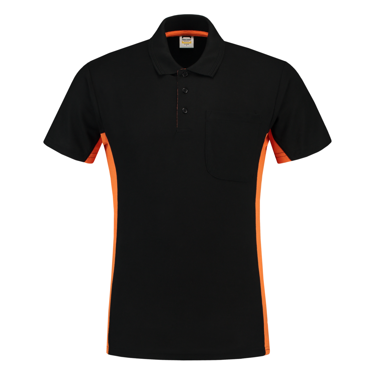 Tricorp Workwear Poloshirts 202002-TP2000 zwart-oranje(blackorange)