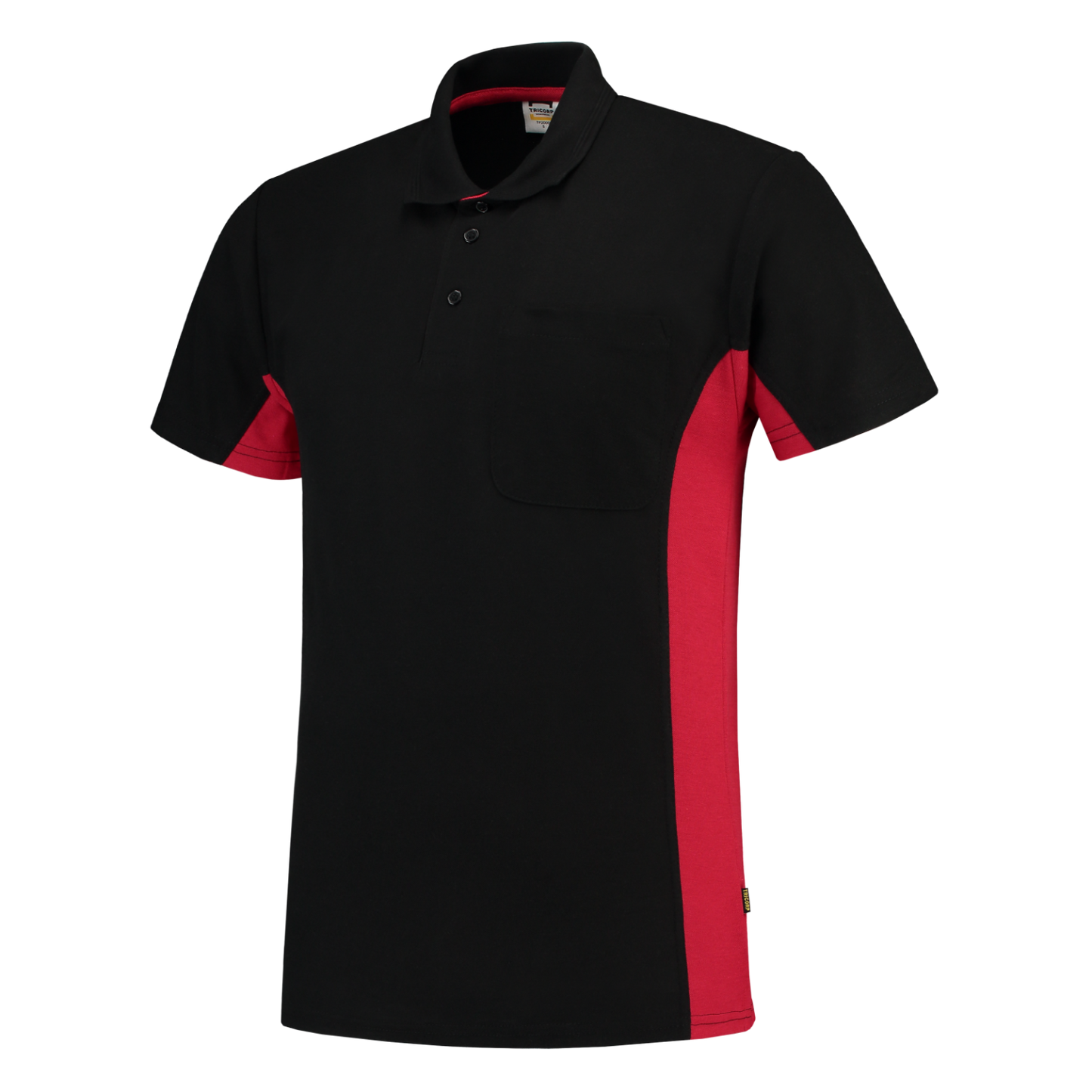 Tricorp Workwear Poloshirts 202002-TP2000 zwart-rood(blackred)