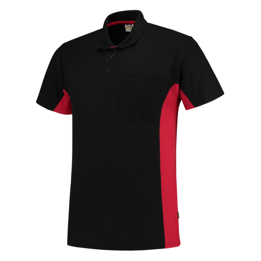 Tricorp Workwear Poloshirts 202002-TP2000 zwart-rood(blackred)