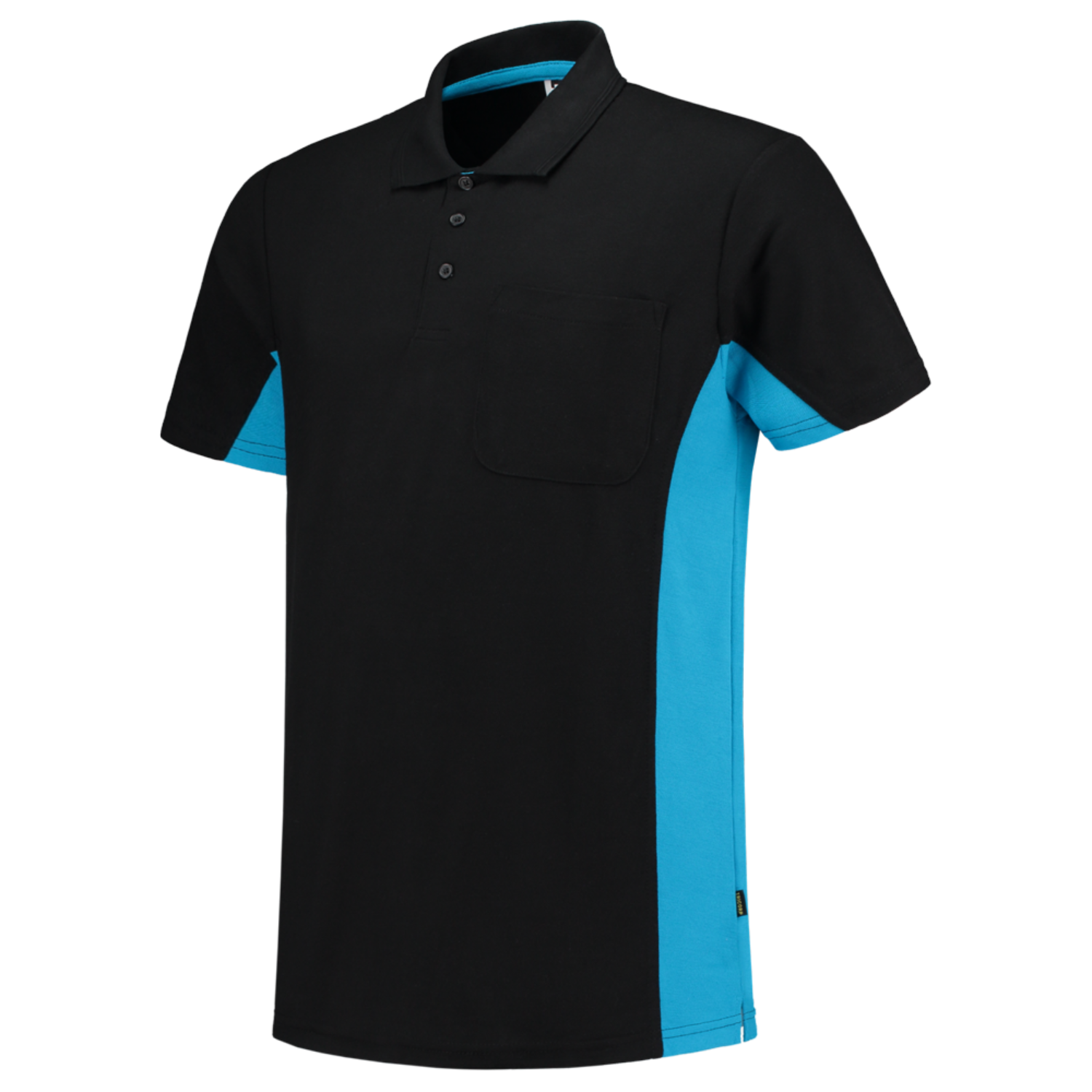 Tricorp Workwear Poloshirts 202002-TP2000 zwart-turkoois(blackturquoise)