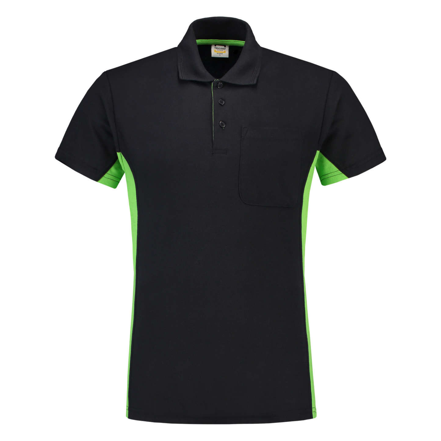 Tricorp Workwear Poloshirts 202002-TP2000 marineblauw-limoen(navylime)
