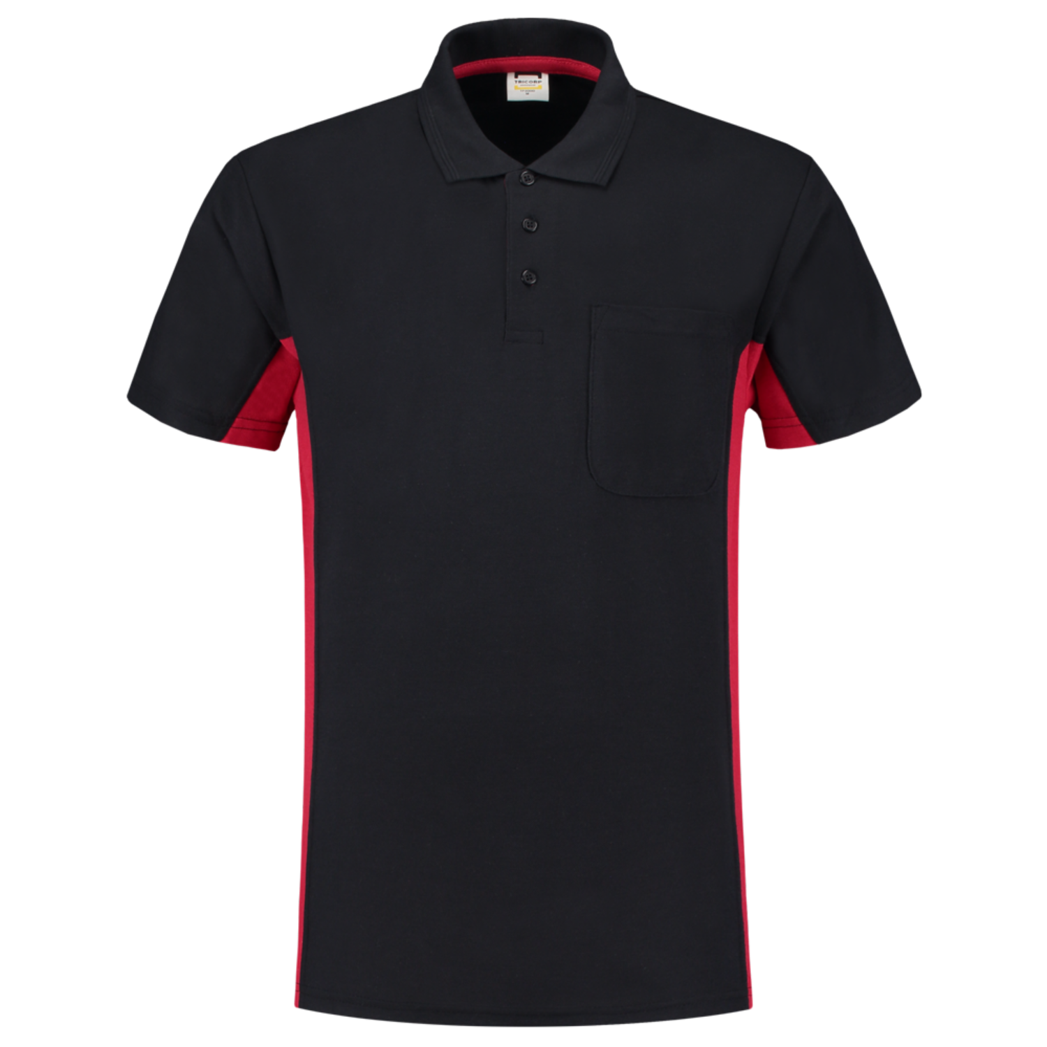 Tricorp Workwear Poloshirts 202002-TP2000 marineblauw-rood(navyred)
