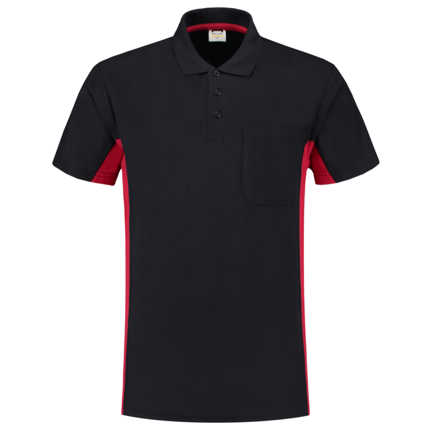Tricorp Workwear Poloshirts 202002-TP2000 marineblauw-rood(navyred)