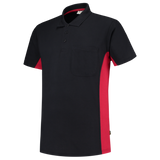 Tricorp Workwear Poloshirts 202002-TP2000 marineblauw-rood(navyred)