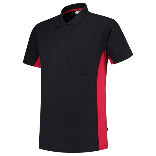 Tricorp Workwear Poloshirts 202002-TP2000 marineblauw-rood(navyred)