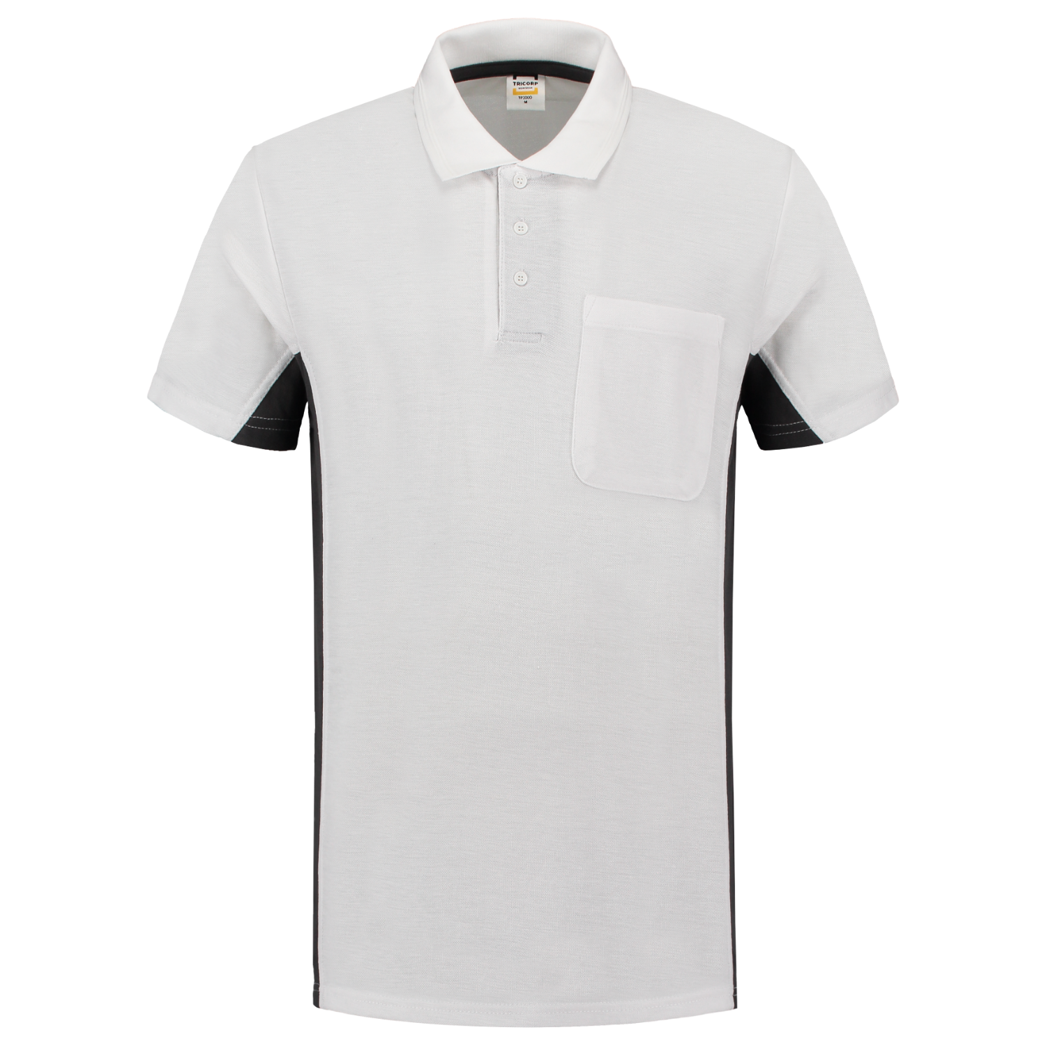 Tricorp Workwear Poloshirts 202002-TP2000 wit-donkergrijs(whitedarkgrey)