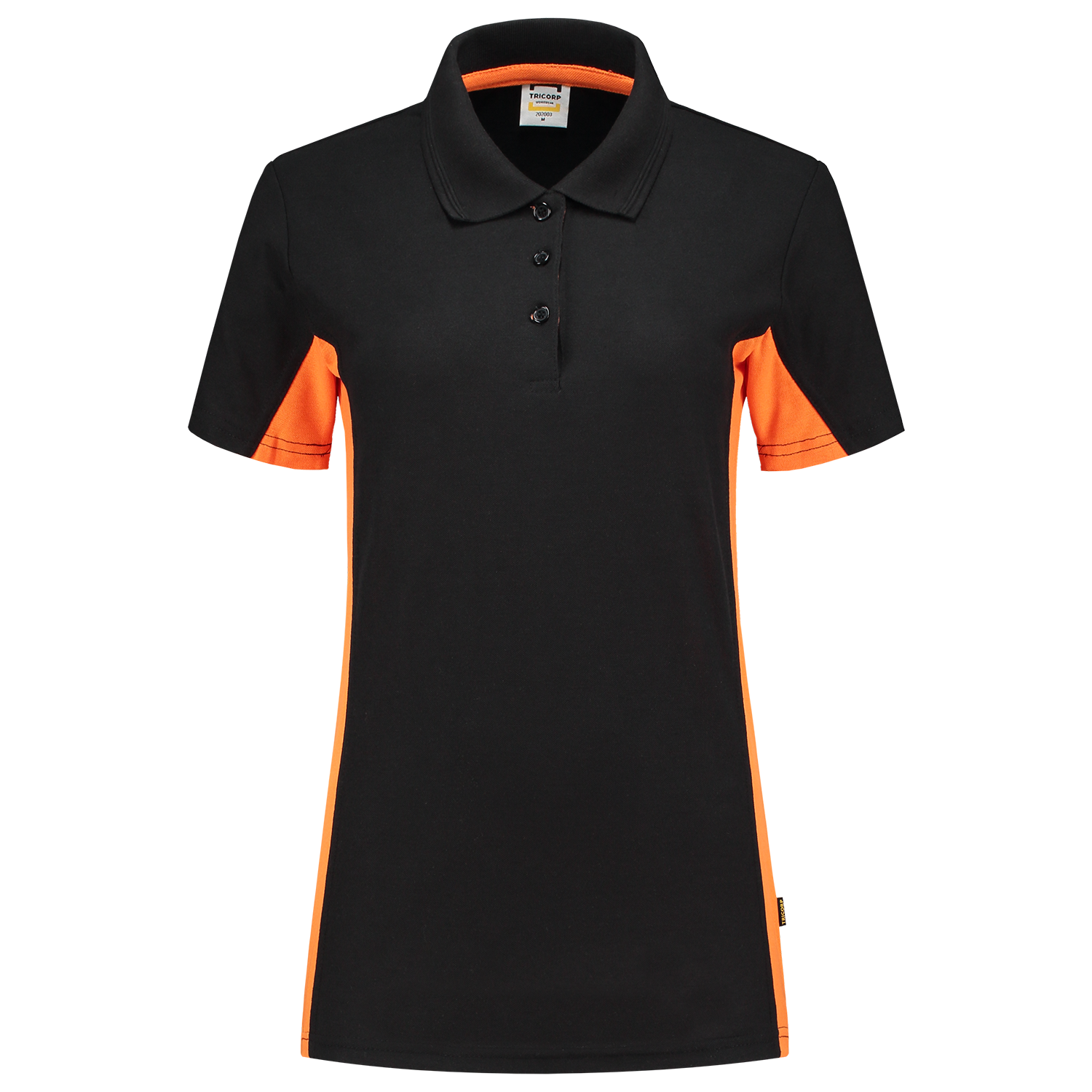Tricorp Workwear Poloshirts 202003 zwart-oranje(blackorange)
