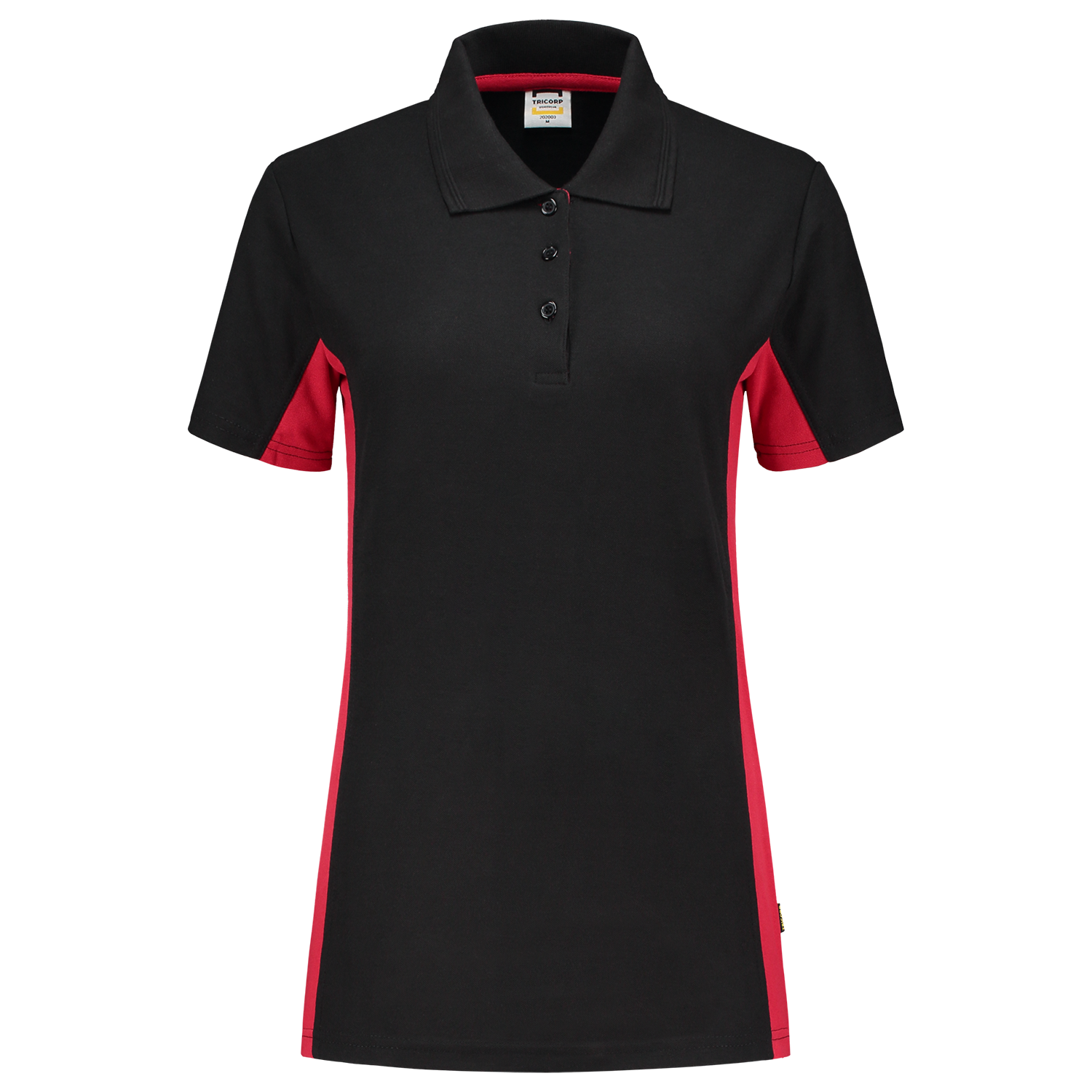 Tricorp Workwear Poloshirts 202003 zwart-rood(blackred)