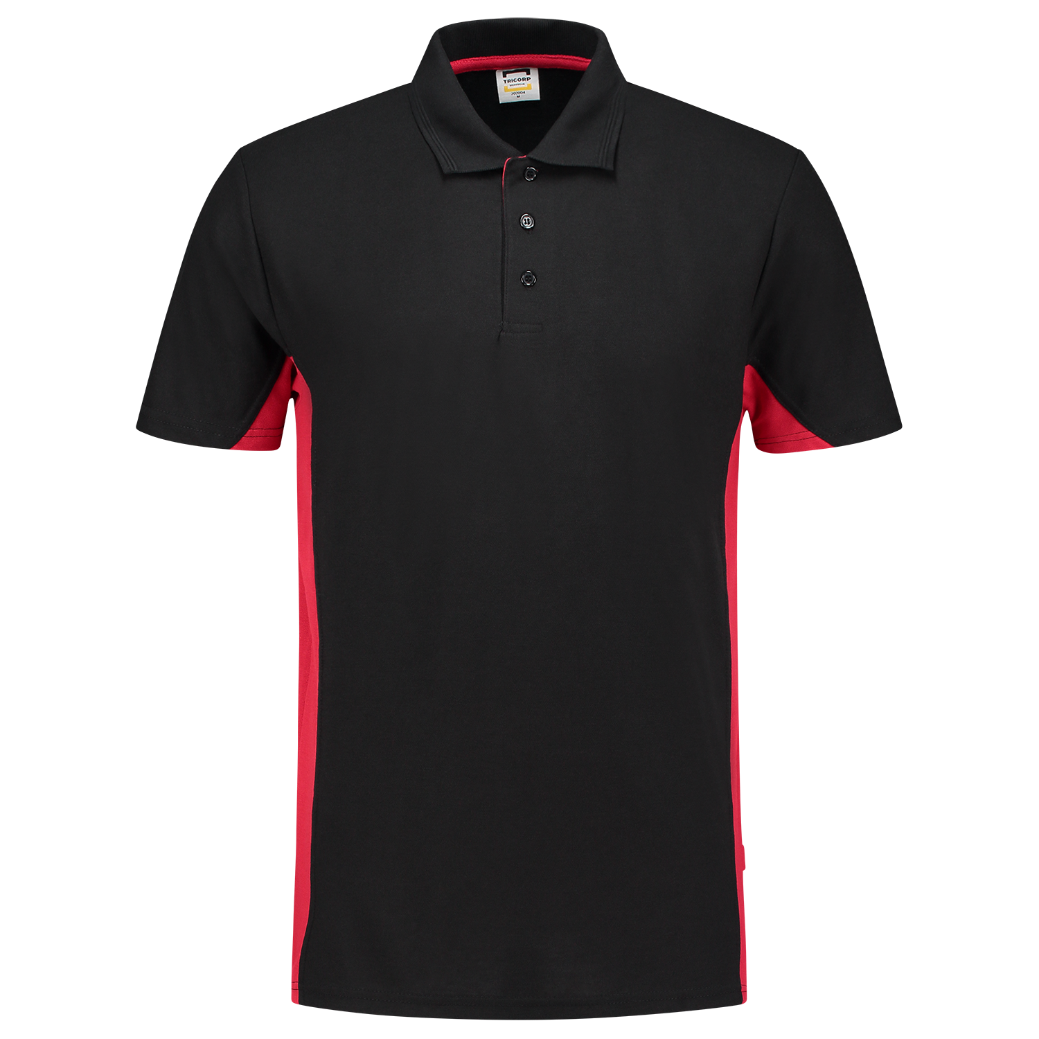 Tricorp Workwear Poloshirts 202004 zwart-rood(blackred)