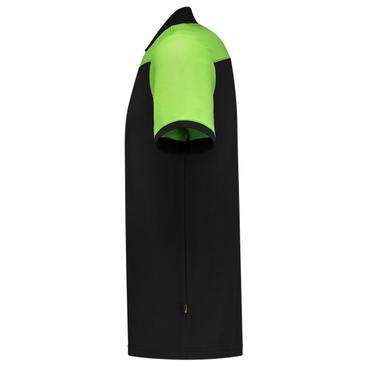 Tricorp Workwear 60 Graden;Bicolor Naden Poloshirts 202006 zwart-limoen(blacklime)